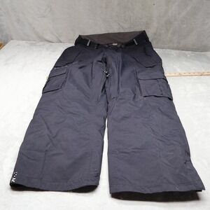 Bonfire Snow Pants Mens Large Black Cargo Evolution Ski Technical Winter 36x34